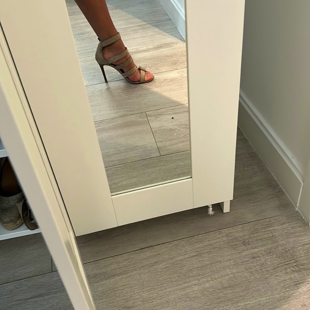 carolina herrera heel nude strap suede